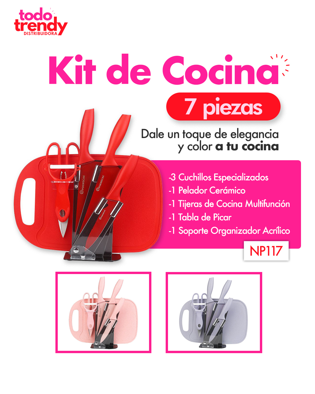 Set de Cuchillos Premium 7 Piezas – Cocina como un profesional desde casa